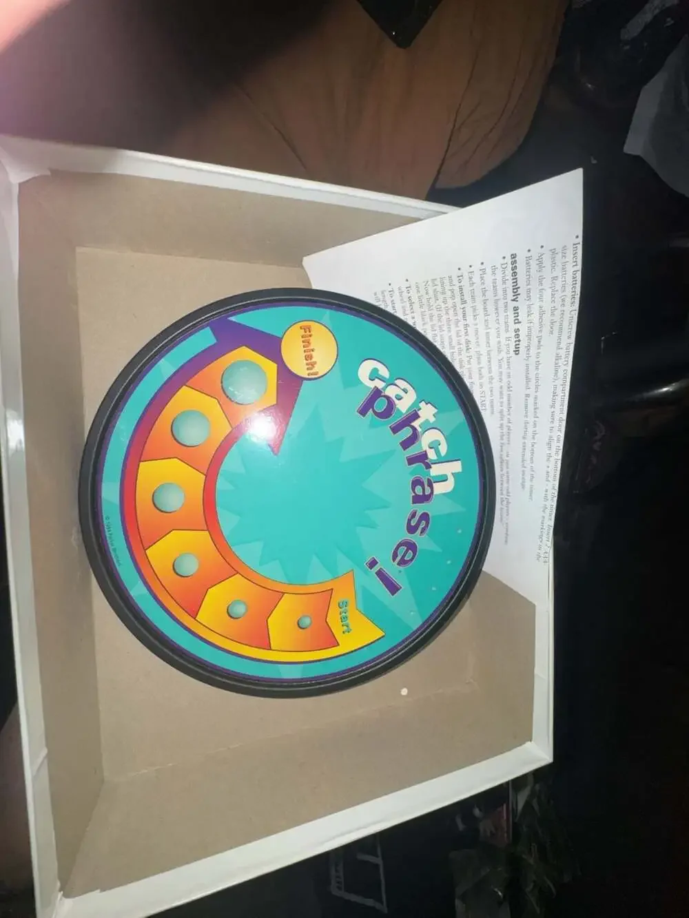 Vintage 1994 Parker Brothers Catch Phrase Passing FastTalking BoardGame No.40320
